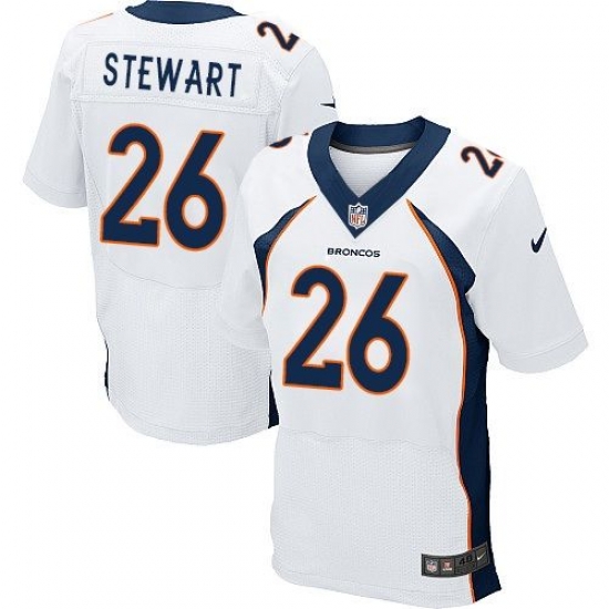 Nike Broncos #26 Darian Stewart White Mens Stitched NFL New Elite Jersey Nike Broncos #26 Darian Stewart White Mens Stitched NFL New Elite Jersey