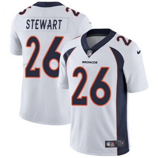 Nike Broncos #26 Darian Stewart White Mens Stitched NFL Vapor Untouchable Limited Jersey Nike Broncos #26 Darian Stewart White Mens Stitched NFL Vapor Untouchable Limited Jersey