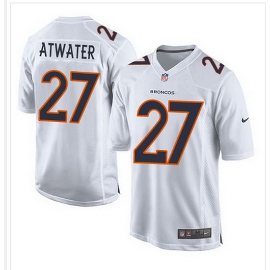 Nike Broncos #27 Steve Atwater White Mens Stitched NFL Game Event Jersey Nike Broncos #27 Steve Atwater White Mens Stitched NFL Game Event Jersey