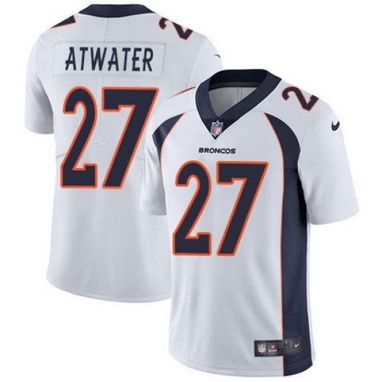 Nike Broncos #27 Steve Atwater White Mens Stitched NFL Vapor Untouchable Limited Jersey Nike Broncos #27 Steve Atwater White Mens Stitched NFL Vapor Untouchable Limited Jersey