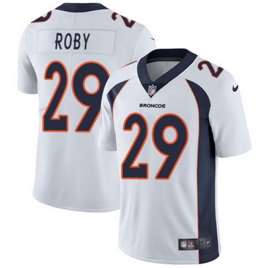 Nike Broncos #29 Bradley Roby White Mens Stitched NFL Vapor Untouchable Limited Jersey Nike Broncos #29 Bradley Roby White Mens Stitched NFL Vapor Untouchable Limited Jersey
