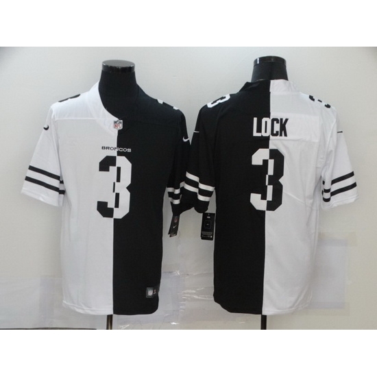 Nike Broncos 3 Drew Lock Black And White Split Vapor Untouchable Limited Jersey Nike Broncos 3 Drew Lock Black And White Split Vapor Untouchable Limited Jersey