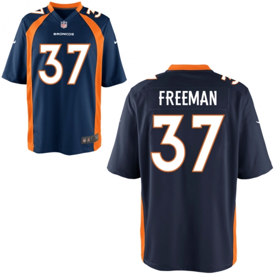 Nike Broncos 37 Royce Freeman Navy Alternate Elite Jersey Nike Broncos 37 Royce Freeman Navy Alternate Elite Jersey