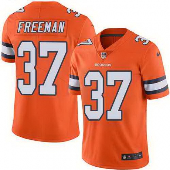 Nike Broncos 37 Royce Freeman Orange Color Rush Limited Jersey Nike Broncos 37 Royce Freeman Orange Color Rush Limited Jersey