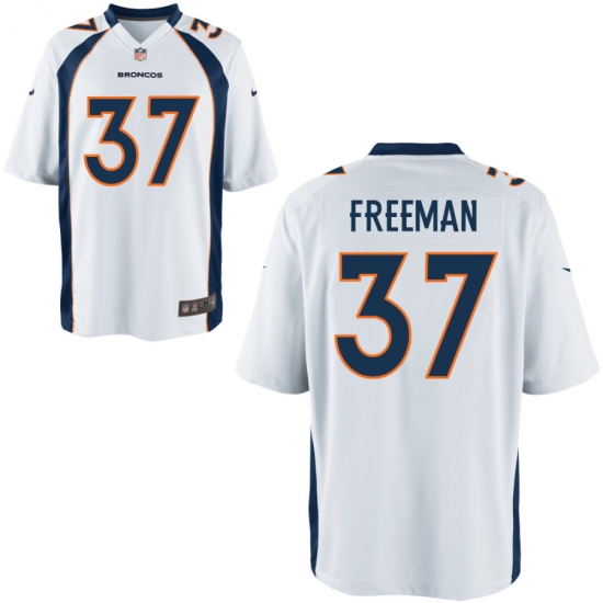 Nike Broncos 37 Royce Freeman White Elite Jersey Nike Broncos 37 Royce Freeman White Elite Jersey