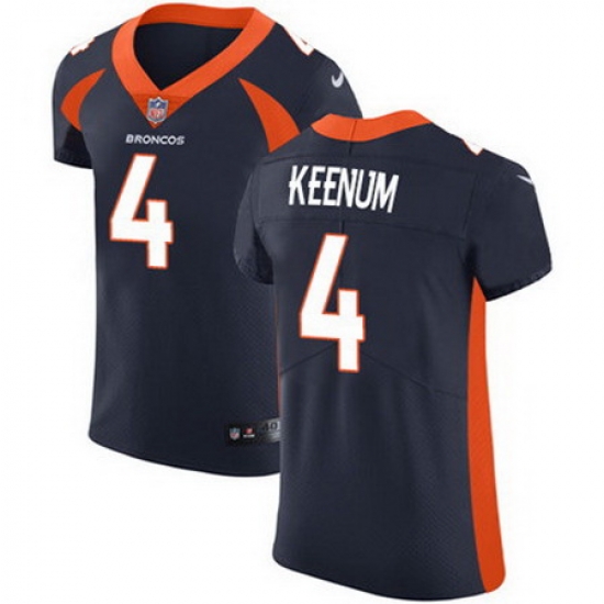 Nike Broncos #4 Case Keenum Navy Blue Alternate Mens Stitched NFL Vapor Untouchable Elite Jersey Nike Broncos #4 Case Keenum Navy Blue Alternate Mens Stitched NFL Vapor Untouchable Elite Jersey