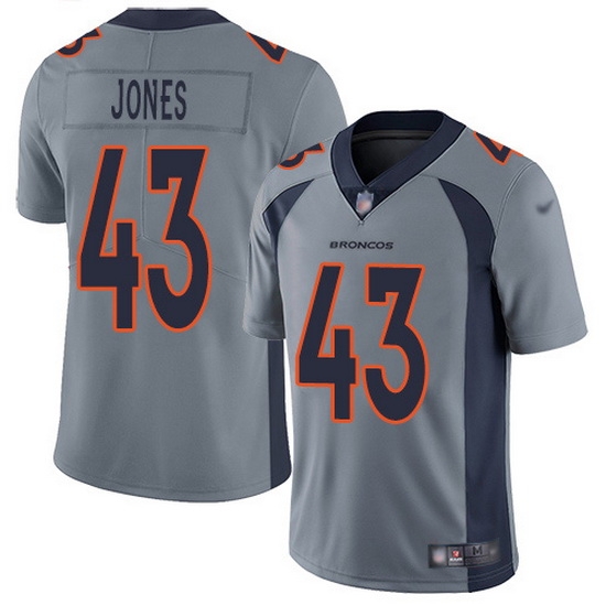 Nike Broncos 43 Joe Jones Gray Men Stitched NFL Limited Inverted Legend Jersey Nike Broncos 43 Joe Jones Gray Men Stitched NFL Limited Inverted Legend Jersey