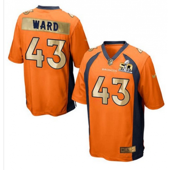 Nike Broncos #43 T J Ward Orange Team Color Mens Stitched NFL Game Super Bowl 50 Collection Jersey Nike Broncos #43 T J Ward Orange Team Color Mens Stitched NFL Game Super Bowl 50 Collection Jersey