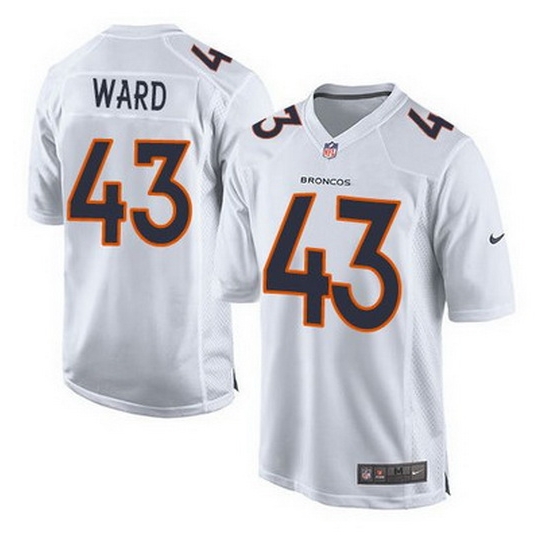 Nike Broncos #43 T J Ward White Mens Stitched NFL Game Event Jersey Nike Broncos #43 T J Ward White Mens Stitched NFL Game Event Jersey