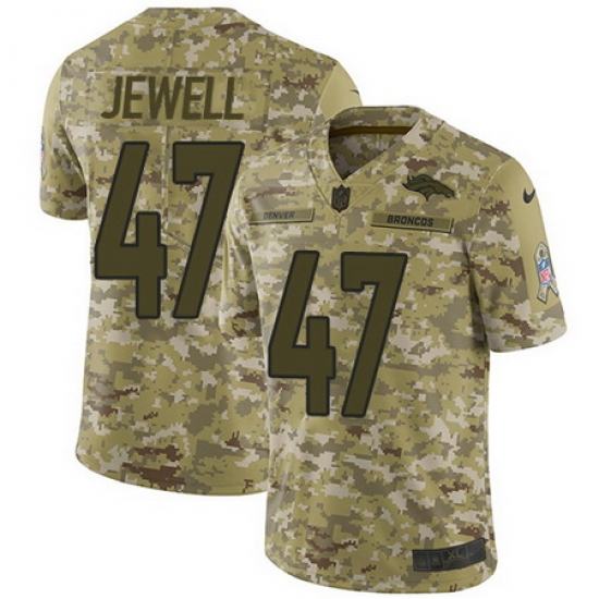 Nike Broncos #47 Josey Jewell Camo Mens Stitched NFL Limited 2018 Salute To Service Jersey Nike Broncos #47 Josey Jewell Camo Mens Stitched NFL Limited 2018 Salute To Service Jersey