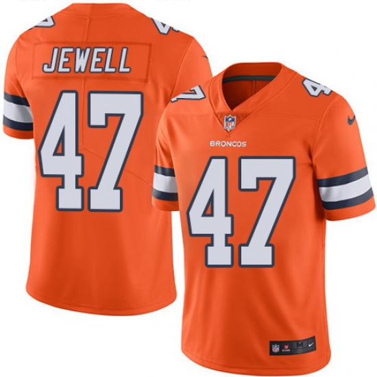 Nike Broncos #47 Josey Jewell Orange Mens Stitched NFL Limited Rush Jersey Nike Broncos #47 Josey Jewell Orange Mens Stitched NFL Limited Rush Jersey