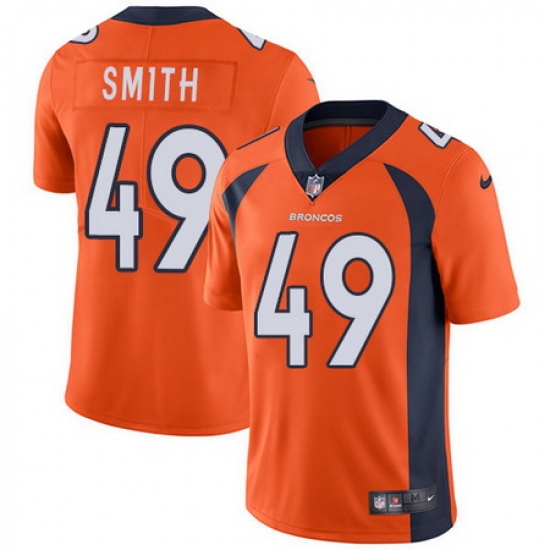 Nike Broncos #49 Dennis Smith Orange Team Color Mens Stitched NFL Vapor Untouchable Limited Jersey Nike Broncos #49 Dennis Smith Orange Team Color Mens Stitched NFL Vapor Untouchable Limited Jersey