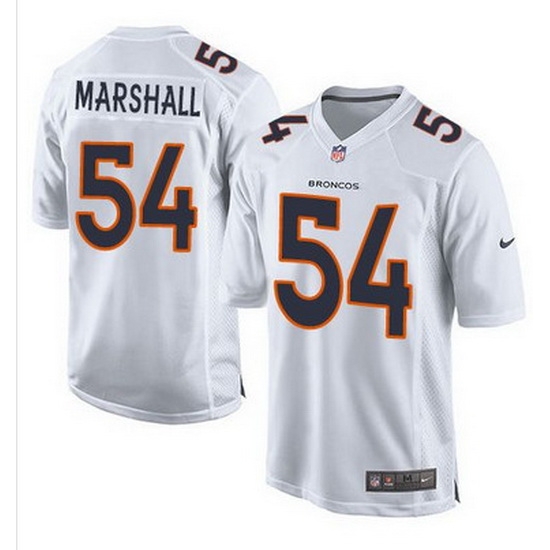 Nike Broncos #54 Brandon Marshall White Mens Stitched NFL Game Event Jersey Nike Broncos #54 Brandon Marshall White Mens Stitched NFL Game Event Jersey