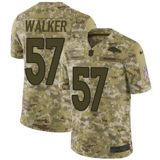Nike Broncos #57 Demarcus Walker Camo Mens Stitched NFL Limited 2018 Salute To Service Jersey Nike Broncos #57 Demarcus Walker Camo Mens Stitched NFL Limited 2018 Salute To Service Jersey