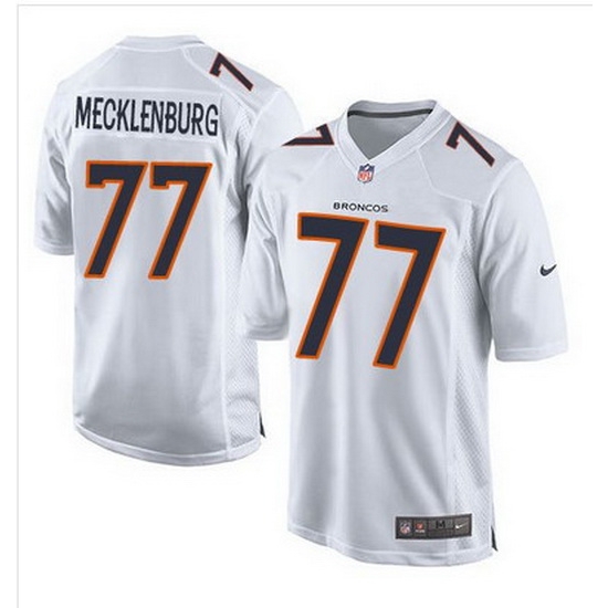 Nike Broncos #77 Karl Mecklenburg White Mens Stitched NFL Game Event Jersey Nike Broncos #77 Karl Mecklenburg White Mens Stitched NFL Game Event Jersey