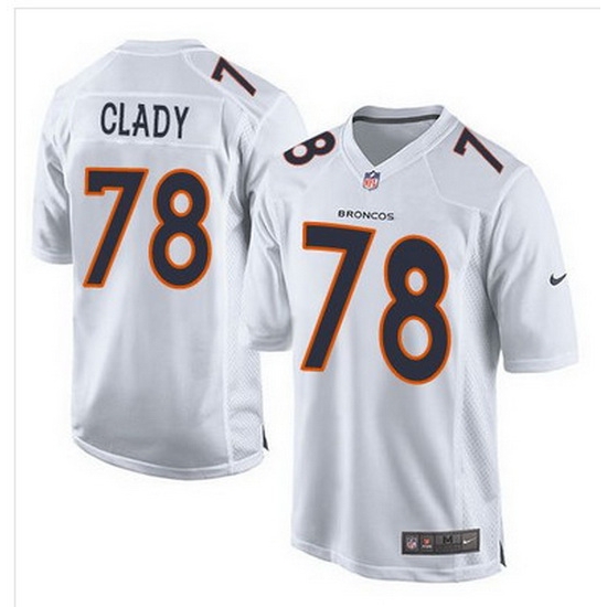 Nike Broncos #78 Ryan Clady White Mens Stitched NFL Game Event Jersey Nike Broncos #78 Ryan Clady White Mens Stitched NFL Game Event Jersey