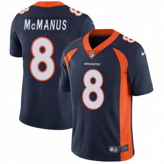 Nike Broncos #8 Brandon McManus Navy Blue Alternate Mens Stitched NFL Vapor Untouchable Limited Jersey Nike Broncos #8 Brandon McManus Navy Blue Alternate Mens Stitched NFL Vapor Untouchable Limited Jersey