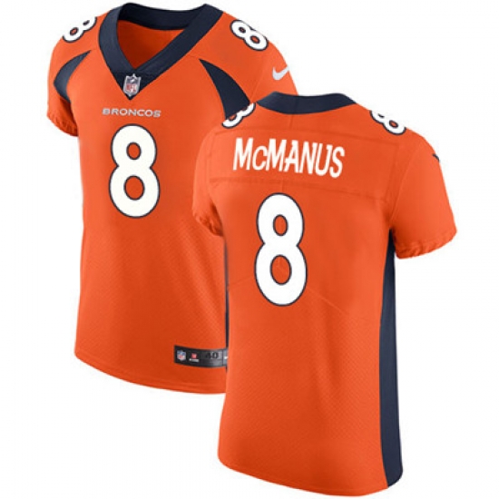 Nike Broncos #8 Brandon McManus Orange Team Color Mens Stitched NFL Vapor Untouchable Elite Jersey Nike Broncos #8 Brandon McManus Orange Team Color Mens Stitched NFL Vapor Untouchable Elite Jersey