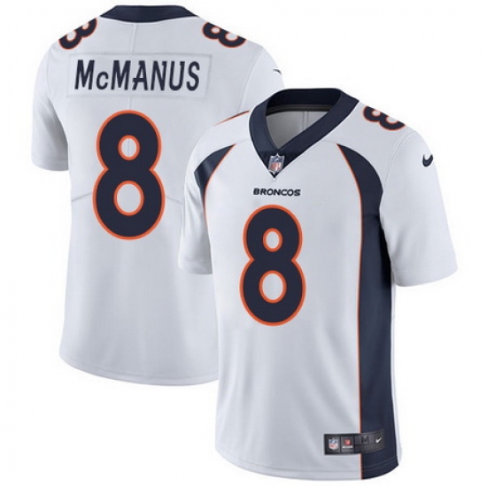 Nike Broncos #8 Brandon McManus White Mens Stitched NFL Vapor Untouchable Limited Jersey Nike Broncos #8 Brandon McManus White Mens Stitched NFL Vapor Untouchable Limited Jersey