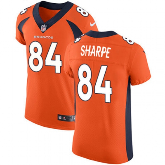 Nike Broncos #84 Shannon Sharpe Orange Team Color Mens Stitched NFL Vapor Untouchable Elite Jersey Nike Broncos #84 Shannon Sharpe Orange Team Color Mens Stitched NFL Vapor Untouchable Elite Jersey