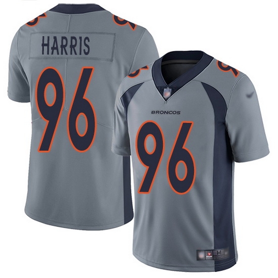 Nike Broncos 96 Shelby Harris Gray Men Stitched NFL Limited Inverted Legend Jersey Nike Broncos 96 Shelby Harris Gray Men Stitched NFL Limited Inverted Legend Jersey