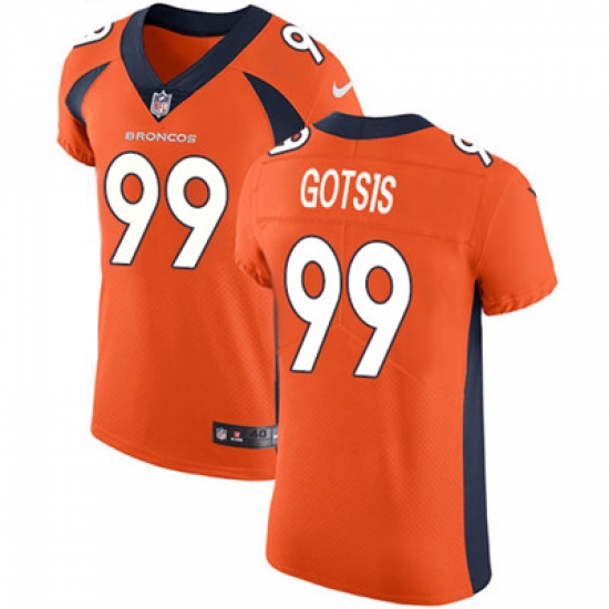 Nike Broncos #99 Adam Gotsis Orange Team Color Mens Stitched NFL Vapor Untouchable Elite Jersey Nike Broncos #99 Adam Gotsis Orange Team Color Mens Stitched NFL Vapor Untouchable Elite Jersey