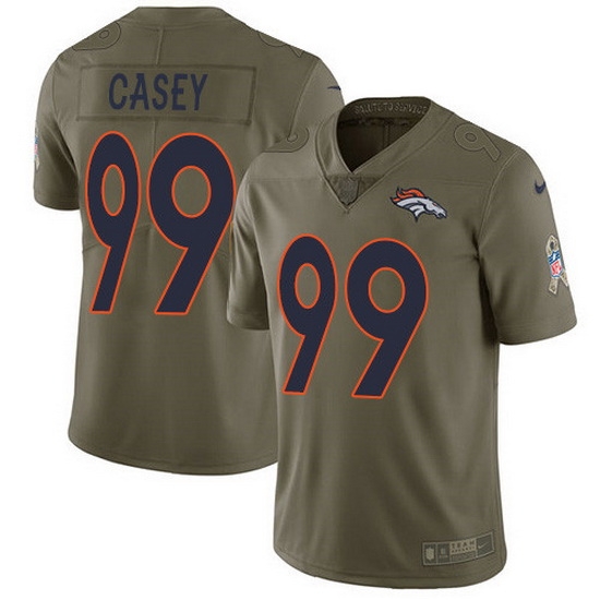 Nike Broncos 99 Jurrell Casey Olive Men Stitched NFL Limited 2017 Salute To Service Jersey Nike Broncos 99 Jurrell Casey Olive Men Stitched NFL Limited 2017 Salute To Service Jersey