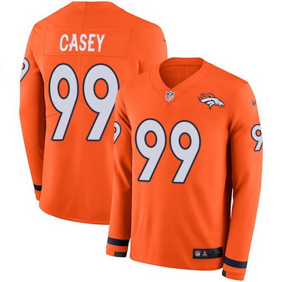 Nike Broncos 99 Jurrell Casey Orange Team Color Men Stitched NFL Limited Therma Long Sleeve Jersey Nike Broncos 99 Jurrell Casey Orange Team Color Men Stitched NFL Limited Therma Long Sleeve Jersey