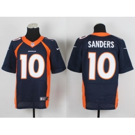 Nike Denver Broncos 10 Emmanuel Sanders Blue Elite NFL Jersey Nike Denver Broncos 10 Emmanuel Sanders Blue Elite NFL Jersey