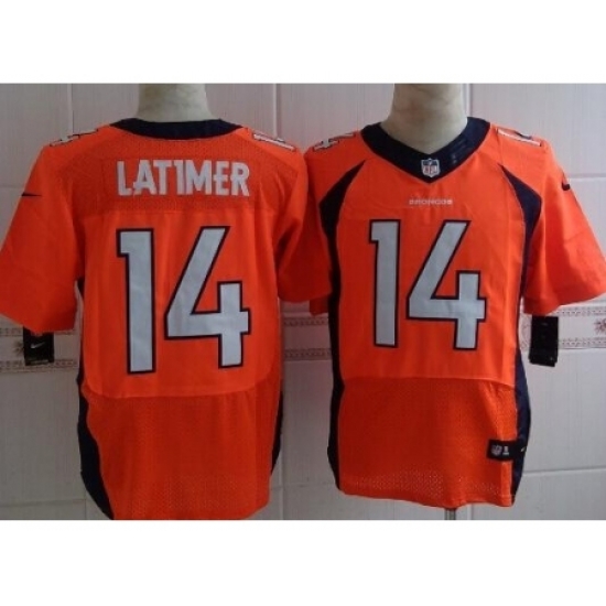 Nike Denver Broncos 14 Cody Latimer Orange Elite NFL Jersey Nike Denver Broncos 14 Cody Latimer Orange Elite NFL Jersey