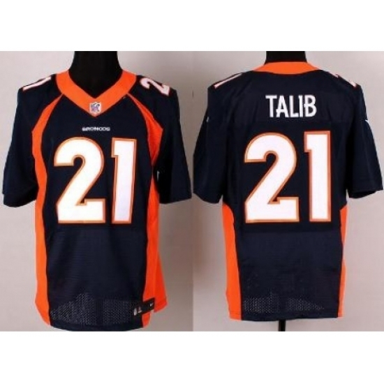 Nike Denver Broncos 21 Aqib Talib Blue Elite NFL Jersey Nike Denver Broncos 21 Aqib Talib Blue Elite NFL Jersey