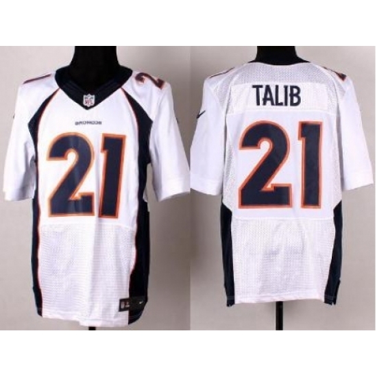 Nike Denver Broncos 21 Aqib Talib White Elite NFL Jersey Nike Denver Broncos 21 Aqib Talib White Elite NFL Jersey