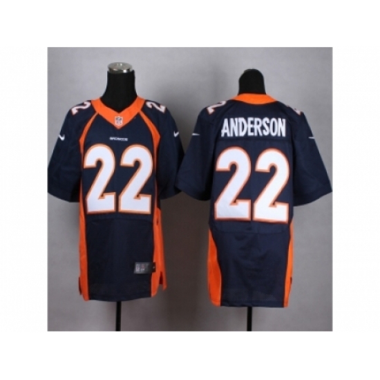 Nike Denver Broncos 22 C.J. Anderson blue Elite NFL Jersey Nike Denver Broncos 22 C.J. Anderson blue Elite NFL Jersey