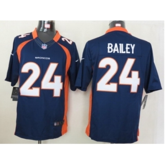 Nike Denver Broncos 24 Champ Bailey Blue Limited NFL Jersey Nike Denver Broncos 24 Champ Bailey Blue Limited NFL Jersey