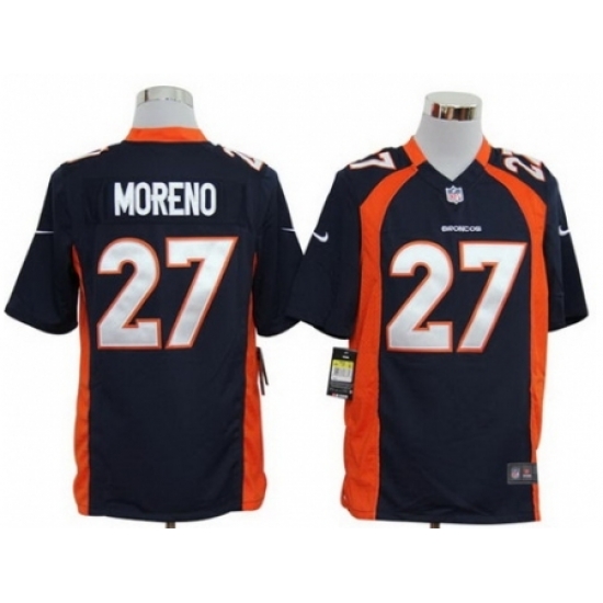 Nike Denver Broncos 27 Knowshon Moreno Blue Game NFL Jersey Nike Denver Broncos 27 Knowshon Moreno Blue Game NFL Jersey