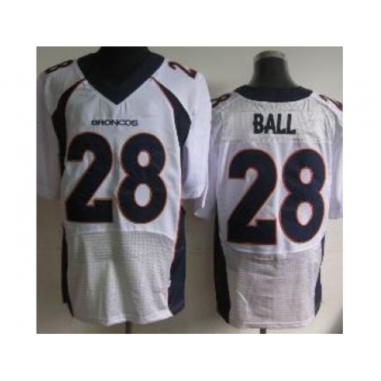 Nike Denver Broncos 28 Montee Ball White Elite NFL Jersey Nike Denver Broncos 28 Montee Ball White Elite NFL Jersey