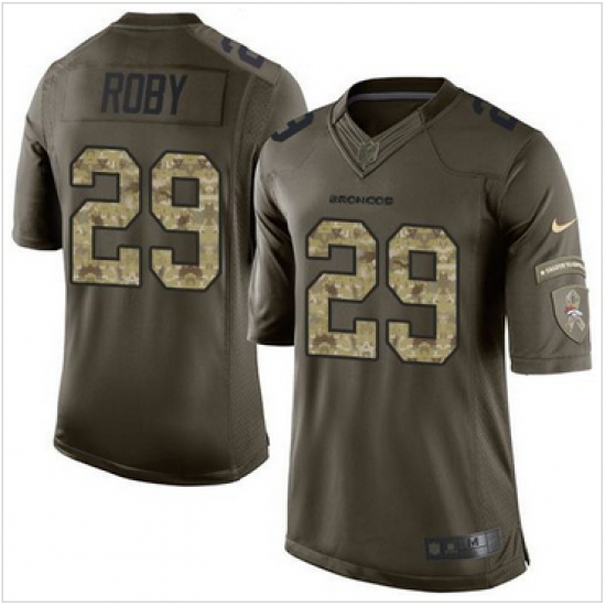 Nike Denver Broncos #29 Bradley Roby Green Men 27s Stitched NFL Limited Salute To Service Jersey Nike Denver Broncos #29 Bradley Roby Green Men 27s Stitched NFL Limited Salute To Service Jersey
