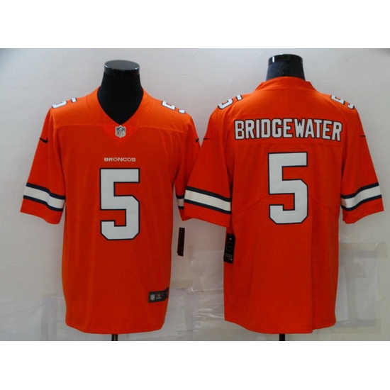 Nike Denver Broncos 5 Teddy Bridgewater Orange Color Rush Limited Jersey Nike Denver Broncos 5 Teddy Bridgewater Orange Color Rush Limited Jersey
