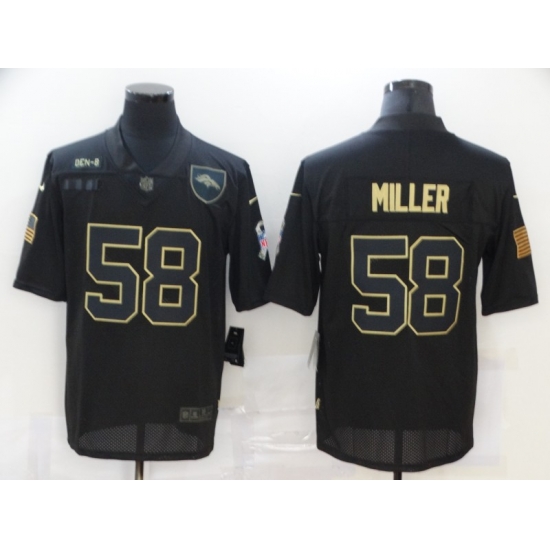 Nike Denver Broncos 58 Von Miller Black 2020 Salute To Service Limited Jersey Nike Denver Broncos 58 Von Miller Black 2020 Salute To Service Limited Jersey