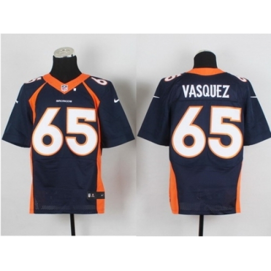 Nike Denver Broncos 65 Louis vasquez blue Elite NFL Jersey Nike Denver Broncos 65 Louis vasquez blue Elite NFL Jersey