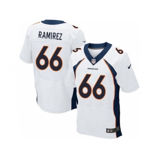 Nike Denver Broncos 66 Manny Ramirez White Elite NFL Jersey Nike Denver Broncos 66 Manny Ramirez White Elite NFL Jersey