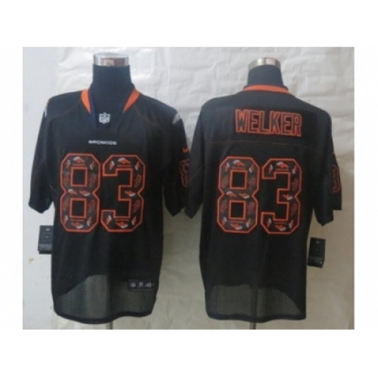 Nike Denver Broncos 83 Wes Welker Black Elite Lights Out Fashion NFL Jersey Nike Denver Broncos 83 Wes Welker Black Elite Lights Out Fashion NFL Jersey