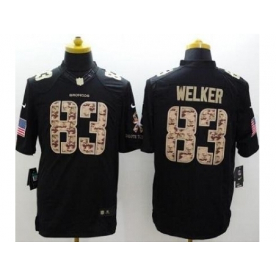 Nike Denver Broncos 83 Wes Welker Black Limited Salute to Service NFL Jersey Nike Denver Broncos 83 Wes Welker Black Limited Salute to Service NFL Jersey