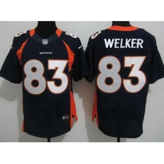Nike Denver Broncos 83 Wes Welker Blue Elite NFL Jersey Nike Denver Broncos 83 Wes Welker Blue Elite NFL Jersey