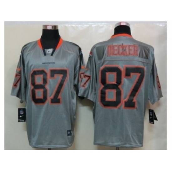 Nike Denver Broncos 87 Eric Decker Grey Elite Lights Out NFL Jersey Nike Denver Broncos 87 Eric Decker Grey Elite Lights Out NFL Jersey