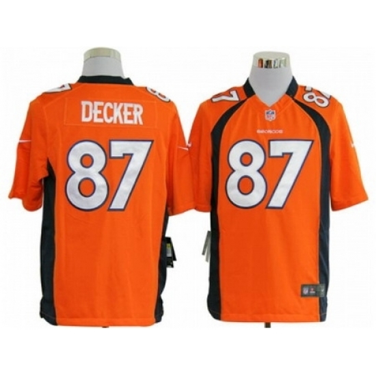 Nike Denver Broncos 87 Eric Decker Orange Game NFL Jersey Nike Denver Broncos 87 Eric Decker Orange Game NFL Jersey