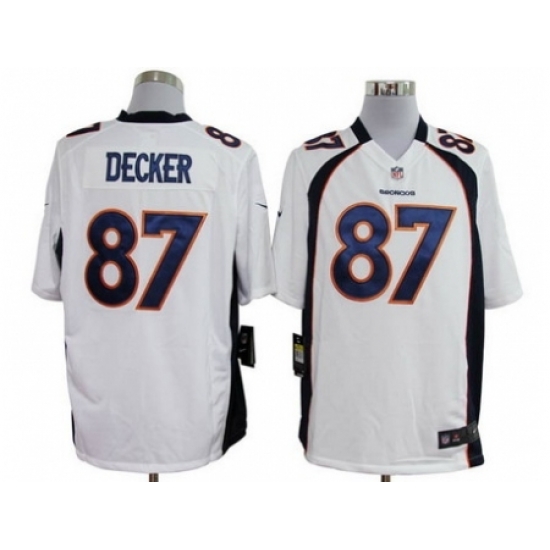 Nike Denver Broncos 87 Eric Decker White Game NFL Jersey Nike Denver Broncos 87 Eric Decker White Game NFL Jersey