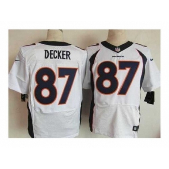 Nike Denver Broncos 87 Eric Decker white Elite NFL Jersey Nike Denver Broncos 87 Eric Decker white Elite NFL Jersey