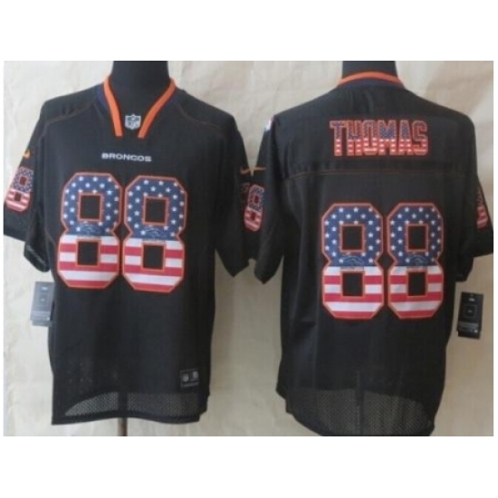 Nike Denver Broncos 88 Demaryius Thomas Black USA Flag Fashion NFL Jersey Nike Denver Broncos 88 Demaryius Thomas Black USA Flag Fashion NFL Jersey