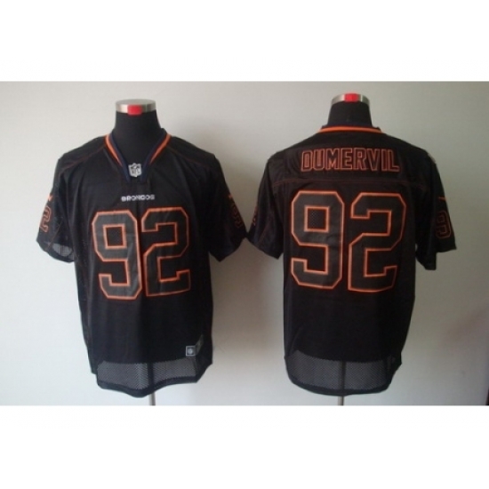 Nike Denver Broncos 92 Elvis Dumervil Black Elite Lights Out NFL Jersey Nike Denver Broncos 92 Elvis Dumervil Black Elite Lights Out NFL Jersey